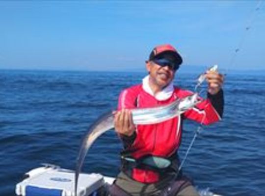 釣りをしているところ